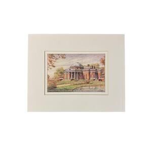 Monticello Charlottesville Virginia 1999 by Frank Morgan Pencil Signed Print